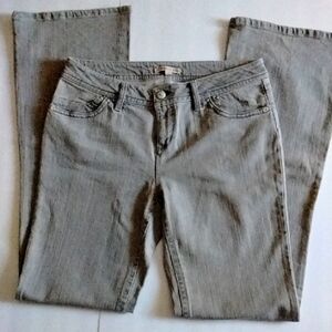 CAbi Contemporary Wide Leg Gray Denim Jeans Size 10